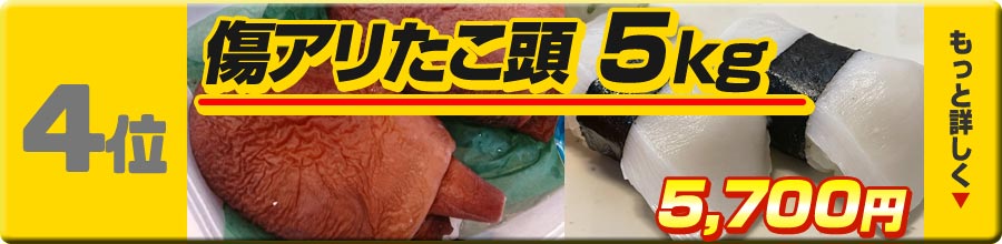 4位傷たこ頭5kg