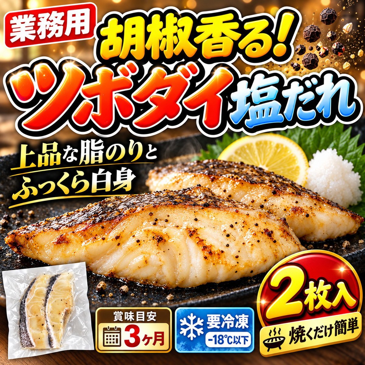 ツボダイ切り身