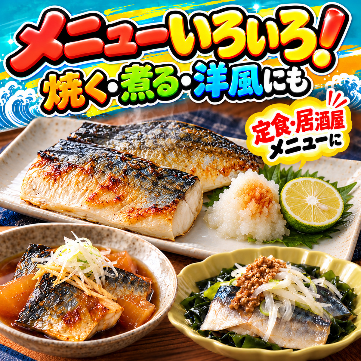 塩サバフィレ