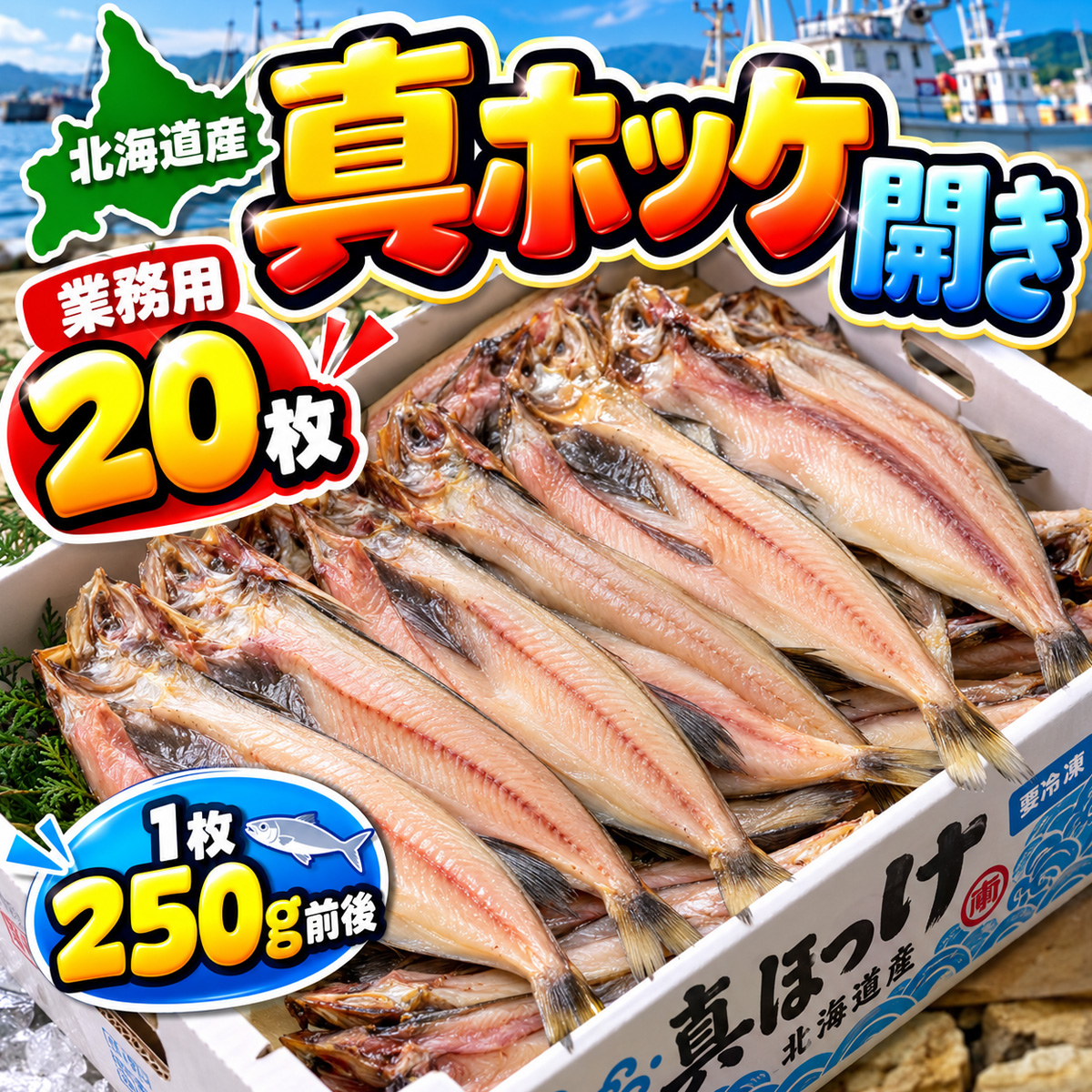 真ホッケ開き