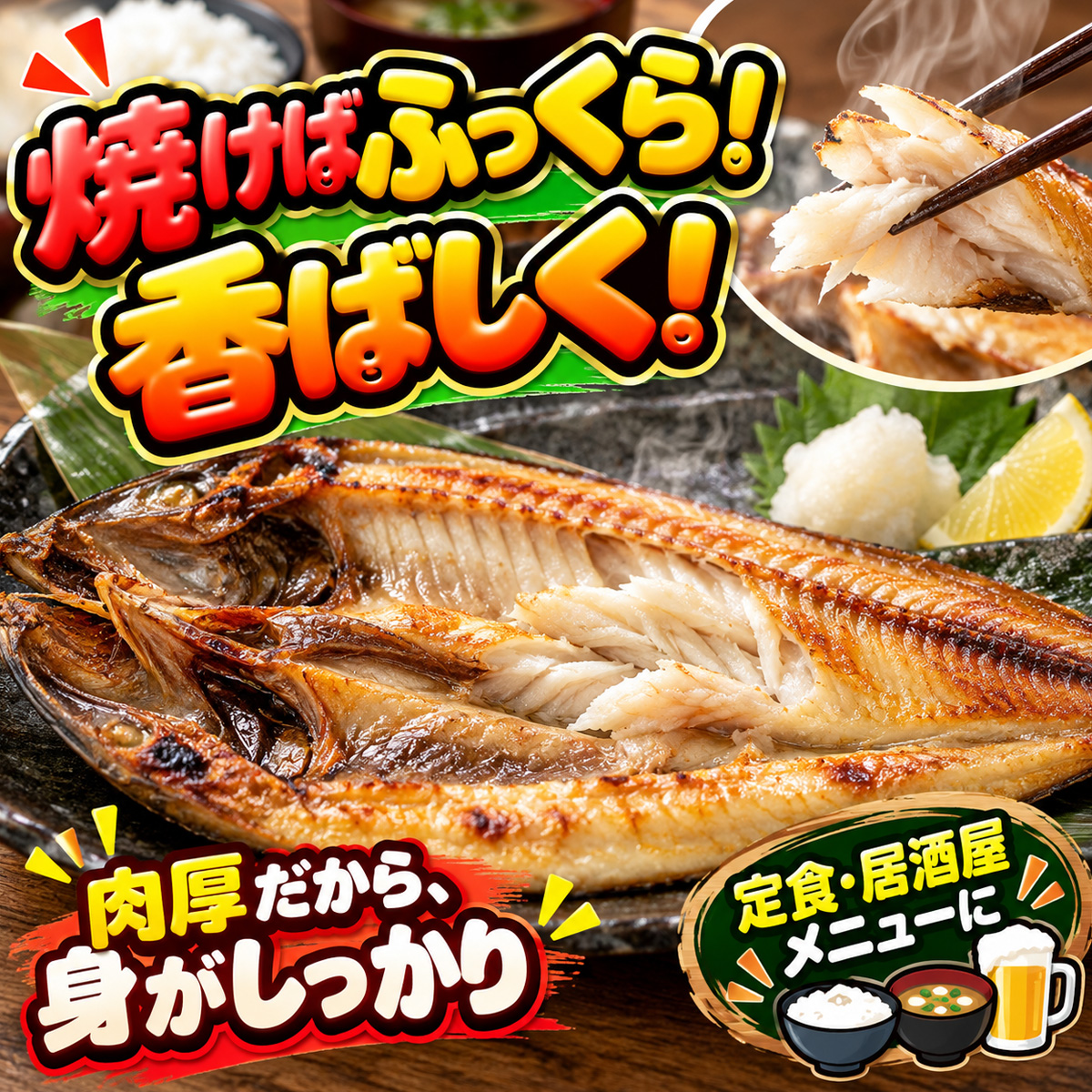真ホッケ開き