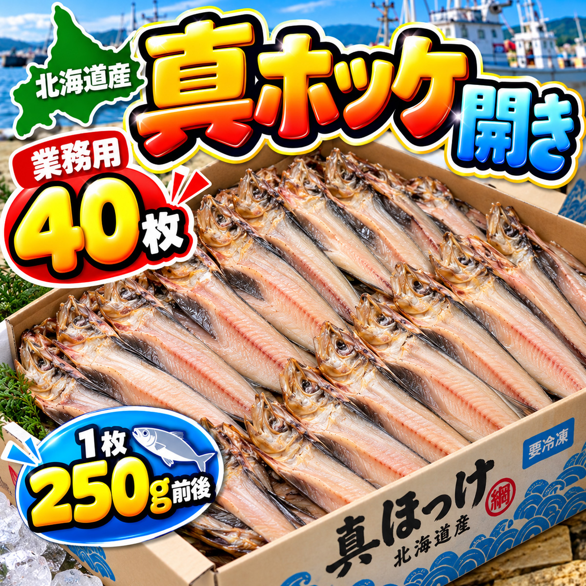真ホッケ開き